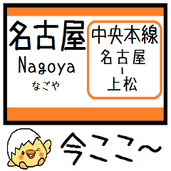 [LINEスタンプ] 中央本線(名古屋-上松) 気軽に今この駅！