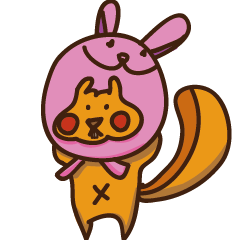 [LINEスタンプ] ふわふわリスさん