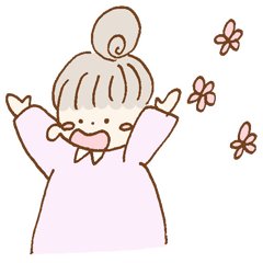 [LINEスタンプ] おだんご おんなのこ