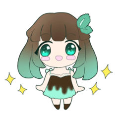 [LINEスタンプ] チョコミントのようせい