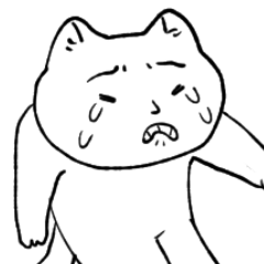 [LINEスタンプ] 変なネコチャンスタンプ