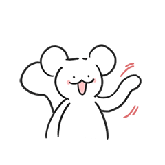 [LINEスタンプ] 面倒な白リス