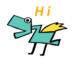 [LINEスタンプ] 角ばった竜