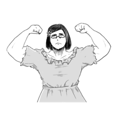[LINEスタンプ] ゴリ系女子坂本