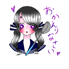 [LINEスタンプ] セーラー服JKちゃん