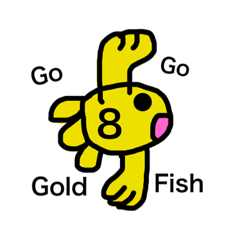 [LINEスタンプ] 金魚ちゃん8（Go Go Gold Fishシリーズ）