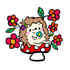[LINEスタンプ] ハリネズミ    ✩⃛꒰⁎-◡-⁎ ॢ꒱