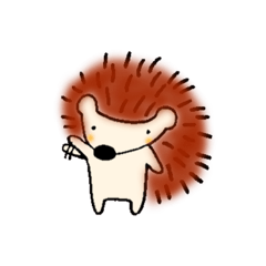 [LINEスタンプ] ハリネズミのフリしたネズミ