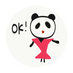 [LINEスタンプ] 上野パンダレディ