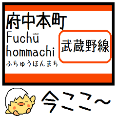 [LINEスタンプ] 武蔵野線 気軽に今この駅だよ！からまる