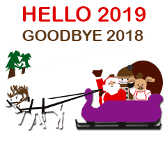 [LINEスタンプ] さようなら2018こんにちは2019