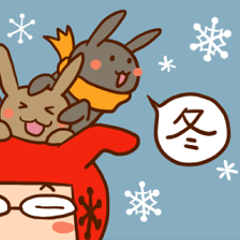 [LINEスタンプ] 冬のせきぐちさん