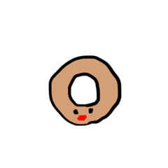 [LINEスタンプ] まんまるドーナツさん