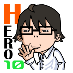 [LINEスタンプ] 【第2弾】HERO10 @デカ文字スタンプ