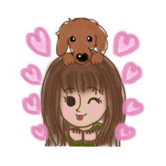 [LINEスタンプ] 愛犬と一緒⭐︎仲良しスタンプの画像（メイン）