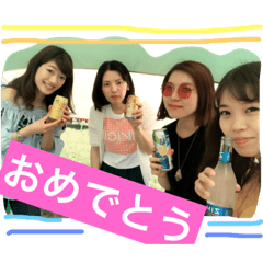 [LINEスタンプ] ちょいぽちゃ4人集