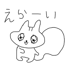 [LINEスタンプ] 心を失いかけてるリス3(細い線)