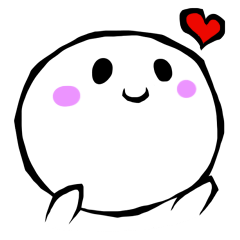 [LINEスタンプ] 伝わる白い気持ち