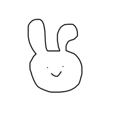 [LINEスタンプ] うさぎさんのひとこと。