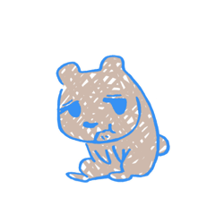 [LINEスタンプ] ひねくれくま。