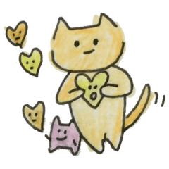 [LINEスタンプ] 赤い傘の猫スタンプ