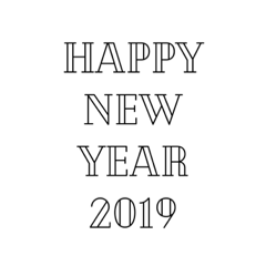 [LINEスタンプ] 年末年始 挨拶 a＊