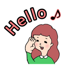 [LINEスタンプ] 前髪は短い派の女の子達〜その2