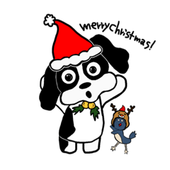 [LINEスタンプ] ちわ丸のたんしゅけ#2 Xmas＆年越ばーじょん