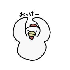[LINEスタンプ] てきとうな鳥たち たまにカニ