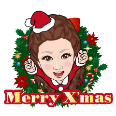 [LINEスタンプ] 祇園さあや＆北新地さあやxmasスタンプ