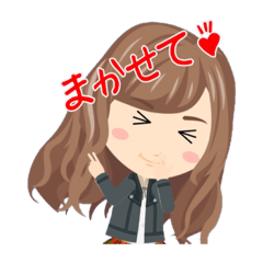 [LINEスタンプ] 日常会話(女の子)