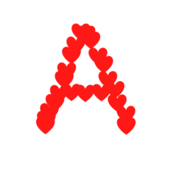 [LINEスタンプ] ハートのアルファベットスタンプ fetchpriority=high