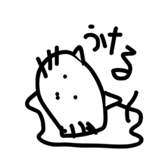 [LINEスタンプ] テキトーに描いたねこ
