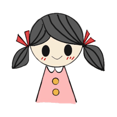 [LINEスタンプ] 小さいおんなのこ 