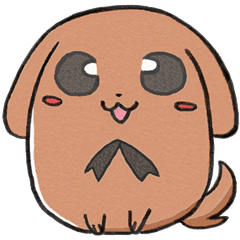 [LINEスタンプ] まんまる犬のふわん