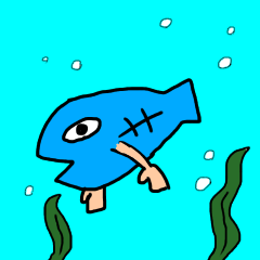 [LINEスタンプ] キモ魚さんスタンプ fetchpriority=high