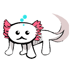 [LINEスタンプ] かわいいサラマンダー 