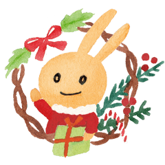 [LINEスタンプ] 冬のリトルうさぎ