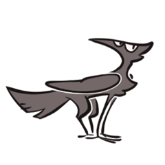 [LINEスタンプ] 四足カラス 
