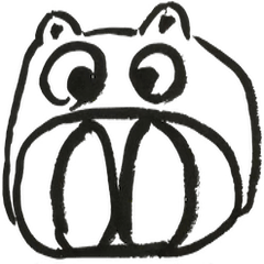 [LINEスタンプ] 筆文字_豚ノ道
