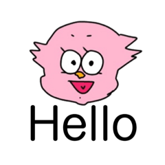 [LINEスタンプ] サンショウウオのピンクレモネード