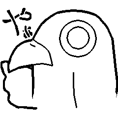 [LINEスタンプ] しろぬき鳥-01-