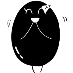 [LINEスタンプ] くろまめちゃん