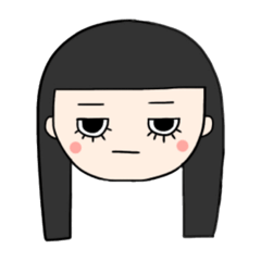 [LINEスタンプ] 顔に出ない私。