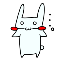 [LINEスタンプ] ほっぺたはみだしうさぎ 