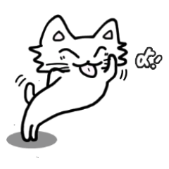 [LINEスタンプ] 可愛い舌の猫の画像（メイン）