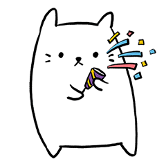 [LINEスタンプ] 立っている猫