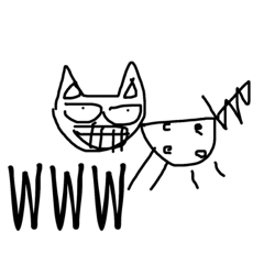 [LINEスタンプ] ヘタレ猫