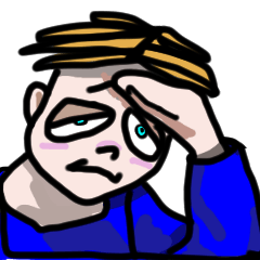 [LINEスタンプ] アンディーの体調不良スタンプ(頭部） 
