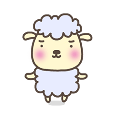 [LINEスタンプ] 羊の”ラム太郎”基本スタンプの画像（メイン）
